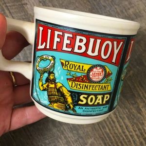 ⚓️ Life Buoy Royal Disinfectant Soap by Lever Display Mug Men’s Shaving Mug 🪒